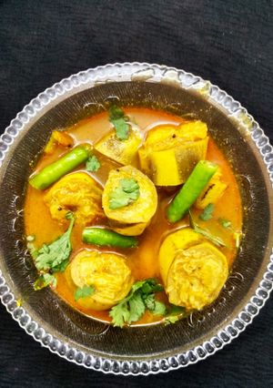 A picture of Banana sabji.