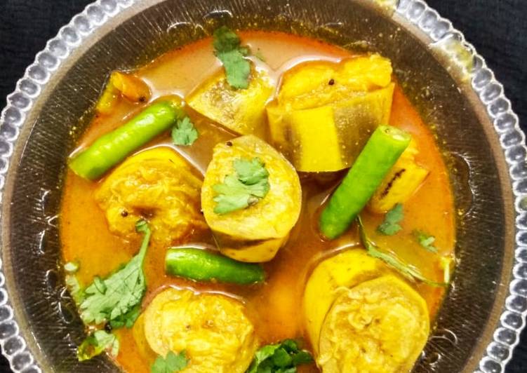 Simple Way to Make Super Quick Homemade Banana sabji