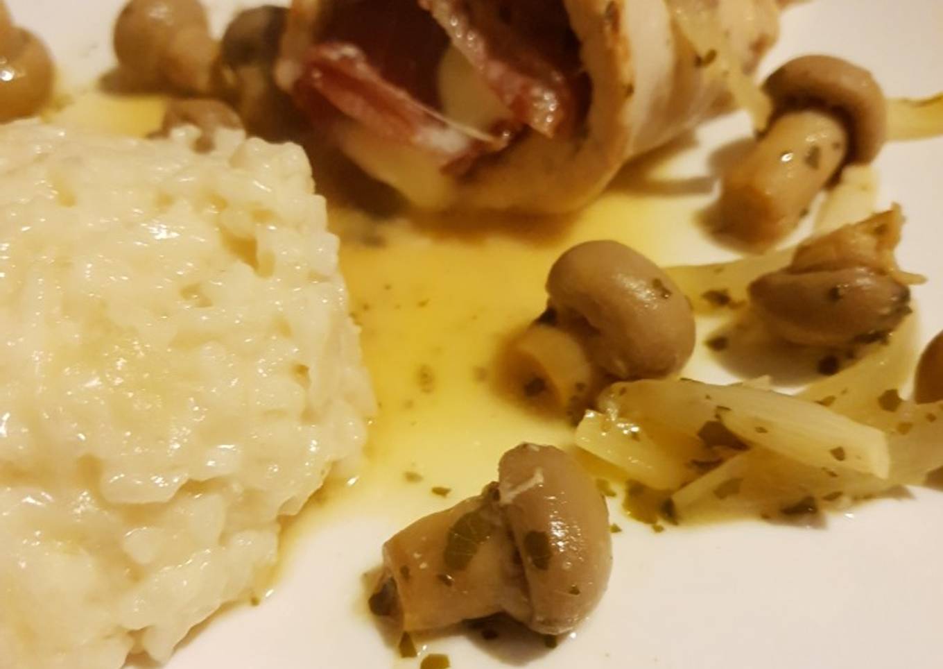 Saltimbocca et son risotto