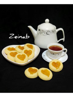 عکسی از دستور شیرینی انگشتی قلبی انگلیس (کوکی انگشتی قلبی)