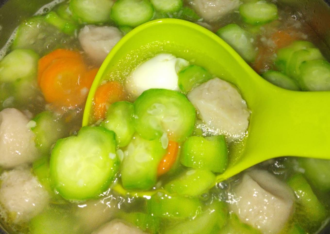 Sayur Oyong Bakso Telur