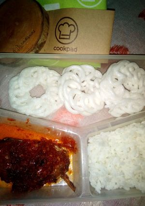 Foto resep Bekal kampung balado patin dan kerupuk