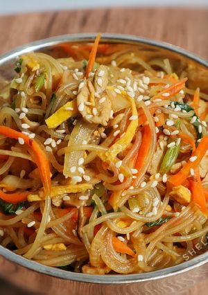 Foto resep Japchae (Bihun goreng Korea)