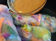 A picture of vegetable spring rolls