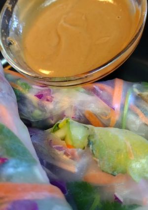 A picture of Veggie Spring Rolls.