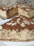 Tarta mousse de turrón y polvorones