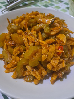 Foto resep Tumis pare, teri dan tempe