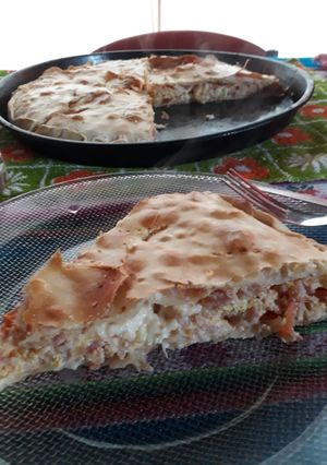 Una foto de Tarta de jamón y queso❤