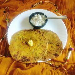 A picture of Healthy Green Grams paratha/moong paratha 😋.