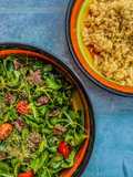 Insalata di valeriana con acciughe
