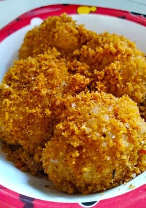 Foto resep Ketan serundeng pedas manis
