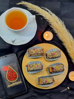 عکسی از دستور رول خرما با بیسکوئیت پتی بور🖤