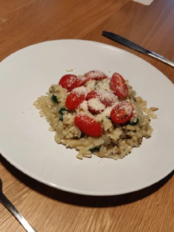 Recipe Mushroom / Spinach risotto the Perfect Really delicious