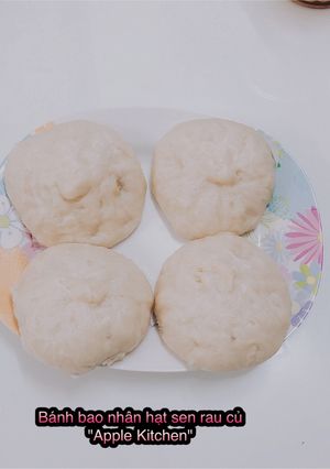 Hình của món Bánh bao nhân hạt sen nấm rau củ.