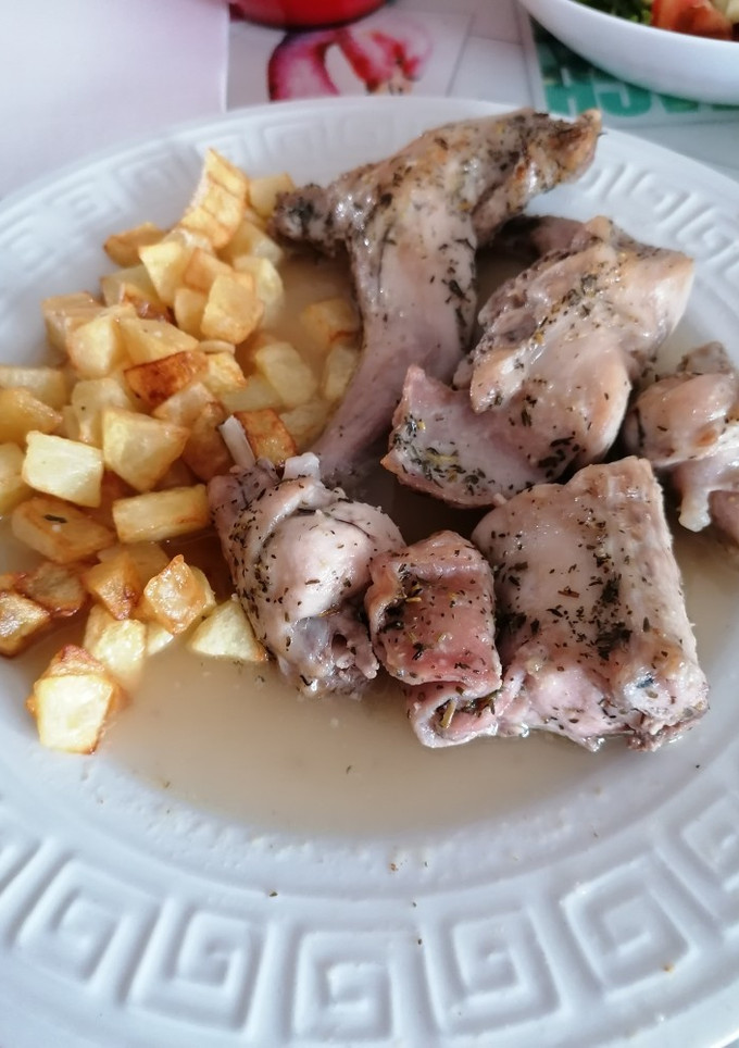 Una foto de Conejo al horno