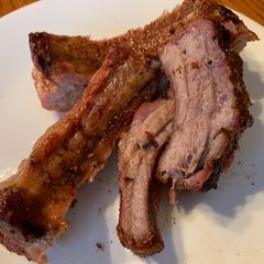 A picture of Dry Rub Ribs On The Grill.