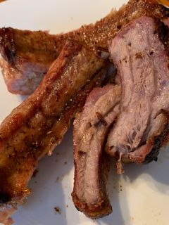 A picture of Dry Rub Ribs On The Grill.