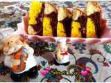 کیک سه رنگ تابه ای🍰🍰🍰 (وانیلی،کاکائویی،زعفرانی)