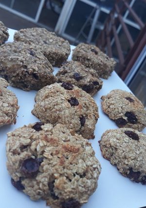 Una foto de Cookies de avena, banana y pasas
