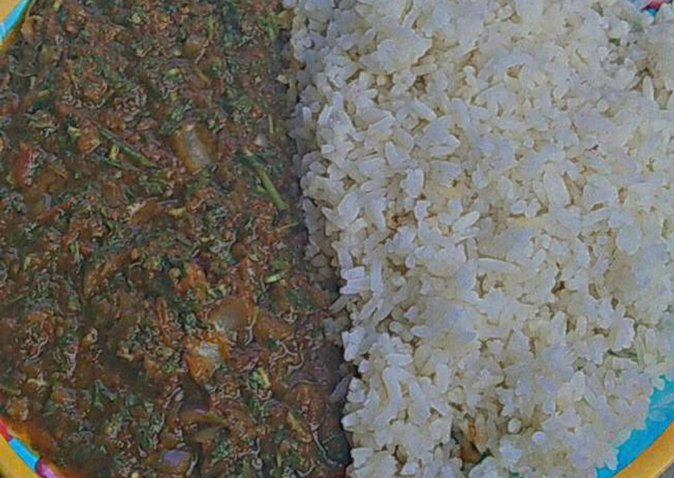 Rice and stew