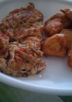 A picture of Deep fried viazi tamu-sweet potatoes.