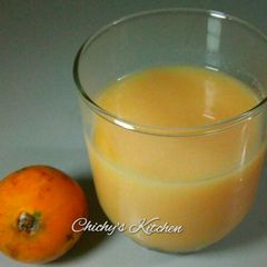 A picture of African star apple juice.