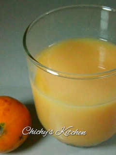 A picture of African star apple juice.