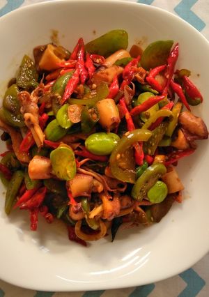 Foto resep Cumi asin pete