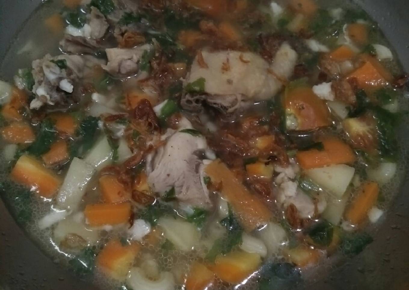 Sop ayam jawa makaroni