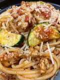 Chicken Sausage Pasta Bolognese