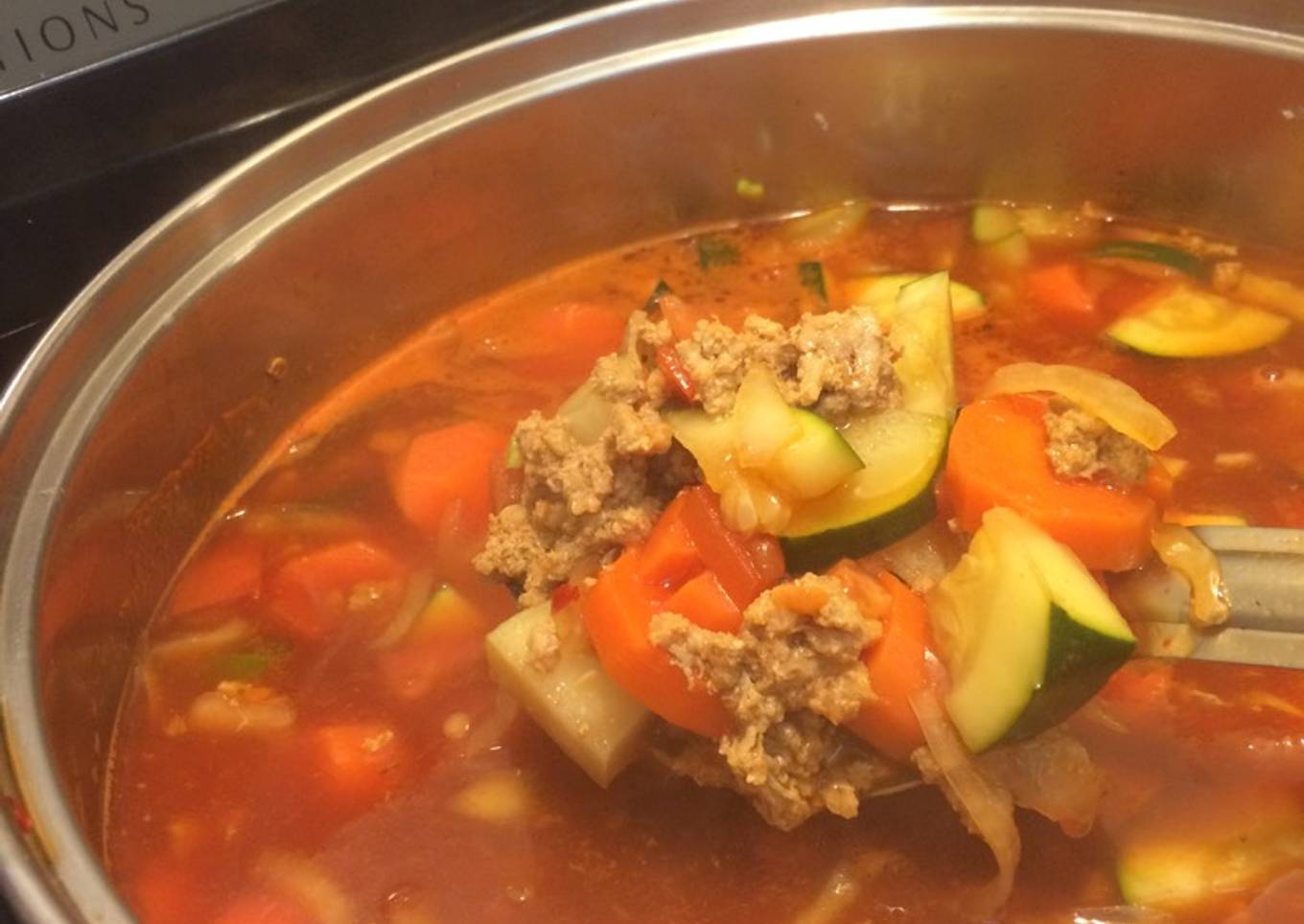 Picadillo de cerdo y res