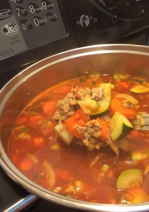 Una foto de Picadillo de cerdo y res
