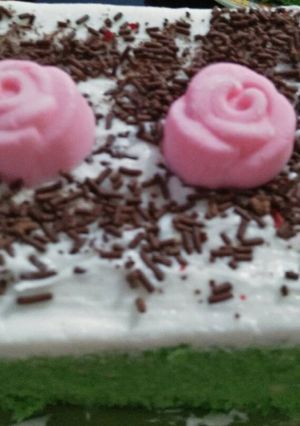 Foto resep Pandan Cake Legit Kukus