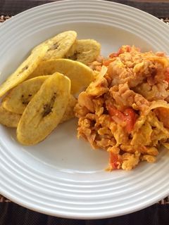 Una foto de Huevos Refritos con Tocino