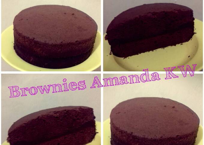 Langkah Mudah untuk Menyiapkan Brownies Amanda Kukus (KW) Anti Gagal