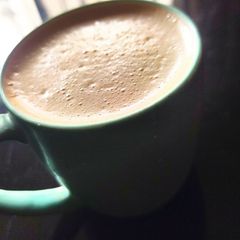 A picture of Soya (milk) coffee.