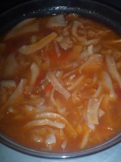 Foto resep Sup merah jamur tiram