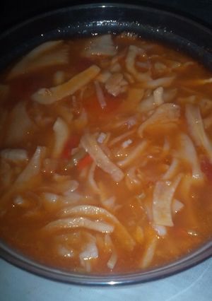 Foto resep Sup merah jamur tiram