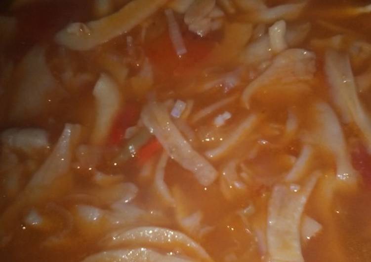 Sup merah jamur tiram
