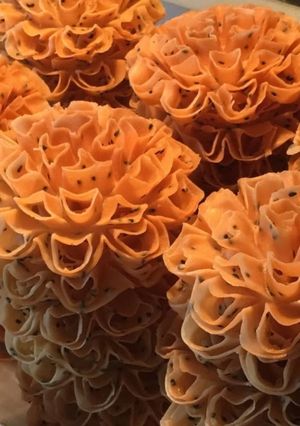 A picture of Thai Lotus Flower Cookies.
