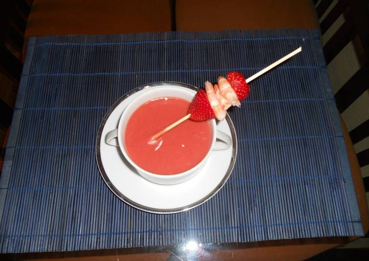 Gazpacho de fresas