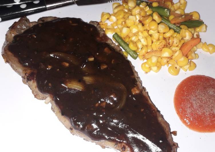 Sirloin steak simple