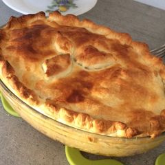 A picture of Savoury pumpkin pie.