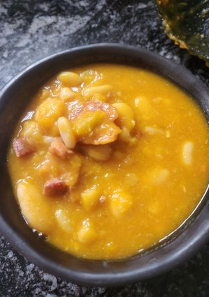 Una foto de Locro cremoso