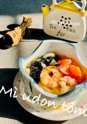 Hình của món Mì udon tôm.