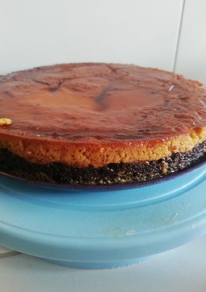 Una foto de Chocoflan