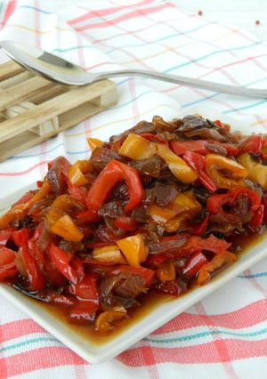 A picture of Baked Peppers.