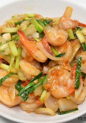 รูปของ กุ้งผัดน้ำมันหอย