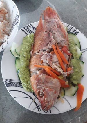 Una foto de Pescado relleno