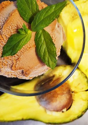 Φωτογραφία της συνταγής Vegan παγωτό σοκολάτα-αβοκάντο